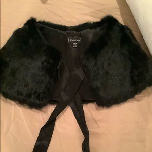 BEBE fur stole or wrap NWOT